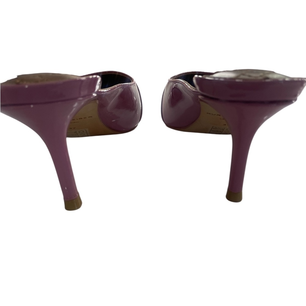 Kurt Geiger Mauve Pink kitten Heels,Embellished crystal buckle,7 - Picture 6 of 8